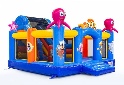 Ordina Slidebox castello gonfiabile Seaworld con scivolo per bambini. Acquista castelli gonfiabili online su JB Gonfiabili Italia