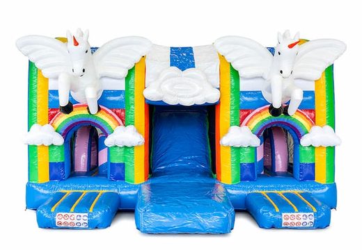 Acquista il castello gonfiabile Multiplay XXL Unicorn in un design unico per i bambini. Ordina i castelli gonfiabili online su JB Gonfiabili Italia