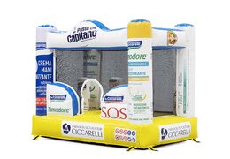 Ordina online il mini castello gonfiabile Gea su misura su JB Gonfiabili Italia; specialista in articoli pubblicitari gonfiabili come castello gonfiabile personalizzati