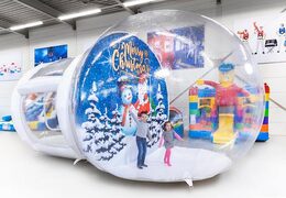 Snowglobe con sfondi diversi e vero effetto neve per ordinare le immagini