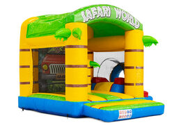 Acquistare castello gonfiabile coperto con tema safari da JB a Meppel