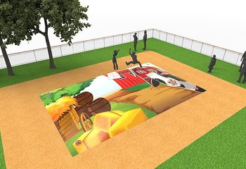 Inflatable springberg kopen in boerderij thema voor kinderen. Bestel opblaasbare airmountain nu online bij JB Inflatables Nederland