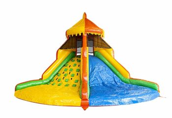 Opblaasbare toren glijbaan in thema party kopen voor kinderen.Bestel opblaasbare glijbanen nu online bij JB Inflatables Nederland