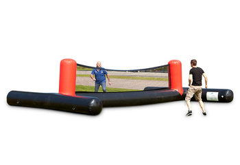 Volleybal spelen met je voeten met een opblaasbaar voetbalveld online bestellen bij JB Inflatables