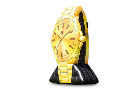 Ordina un orologio d'oro gonfiabile alto 4 metri. Acquista ora giochi gonfiabili online su JB Gonfiabili Italia