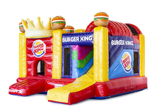 Ordina castello gonfiabile multigiocatore Burger King su misura, inclusi 3D, con i loghi dei clienti presso JB Gonfiabili Italia. Ordina online castello gonfiabile personalizzati di tutte le forme e dimensioni