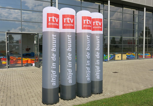 Acquista i pilastri gonfiabili RTV Drenthe su misura. Ordina i tuoi pilastri gonfiabili online su JB Gonfiabili Italia