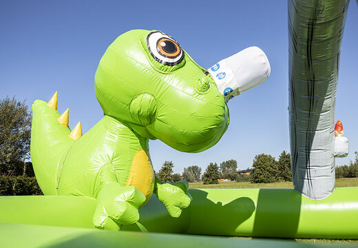 Acquista il gonfiabile della JB Bubble con il tema dinosauro e organizza la tua festa schiuma facile da posizionare e utilizzare