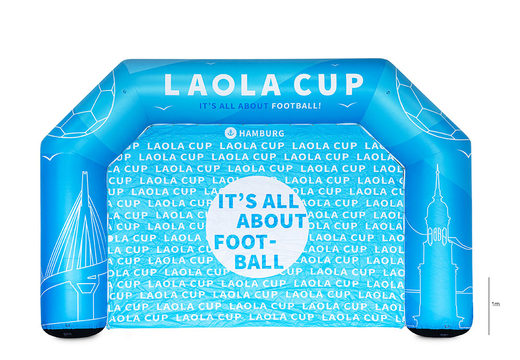 Arco pubblicitario gonfiabile personalizzato per Laola Cup da acquistare su JB Promotions. Ordina online archi gonfiabili pubblicitari su misura su JJB Gonfiabili Italia