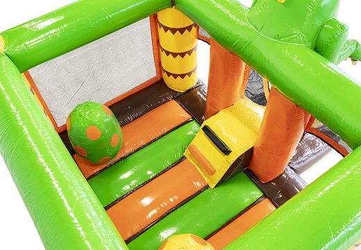 Ordina mini castello gonfiabile con scivolo a tema dinosauro per bambini. Castelli gonfiabili con scivolo in vendita su JB Gonfiabili Italia