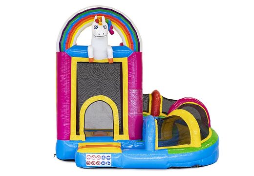 Ordina un mini castello gonfiabile per bambini con unicorno scivolo. Acquista castelli gonfiabili online su JB Gonfiabili Italia