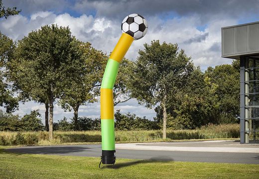 Ordina l'airdancer da 6 m con palla 3d in giallo verde online su JB Gonfiabili Italia. Tutti i skytube gonfiabili standard vengono consegnati super velocemente