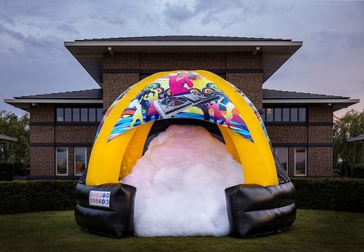Groot opblaasbaar overdekt bubble luchtkussen met schuim kopen in thema disco dome xl voor kinderen