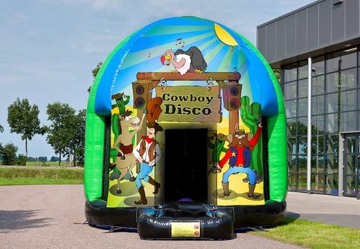 Castello gonfiabile multi-tema di 4,5 metri in vendita in tema Cowboy per bambini. Ordina i castelli gonfiabili online su JB Gonfiabili Italia