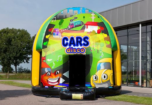 Acquista ora un castello gonfiabile da 5,5 m a tema discoteca a tema Cars per bambini. Ordina i castelli gonfiabili online su JB Gonfiabili Italia