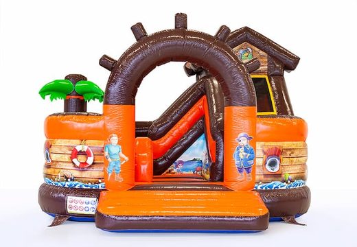 Acquista un castello gonfiabile multifunzionale Funcity Pirate con scivolo per bambini. Ordina i castelli gonfiabili online su JB Gonfiabili Italia