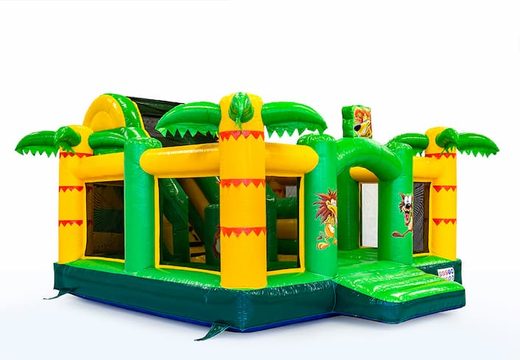 Acquista Boss Gonfiabile Slidebox Jungle Theme castello gonfiabile con scivolo per bambini. Ordina i castelli gonfiabili online su JB Gonfiabili Italia