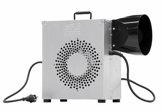 Bestel Blower 1,1 kW voor alle opblaasbare springkussens. Koop topkwaliteit blower van 1,1 kW nu online bij JB Inflatables Nederland