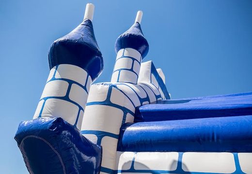 Acquista i saltarelli gonfiabili medio del castello in blu per i bambini. Ordina i buttafuori online su JB Gonfiabili Italia