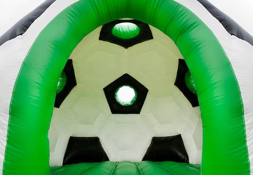Rond voetbal springkastelen bestellen bij JB Inflatables Nederland. Springkastelen online kopen bij JB Inflatables Nederland