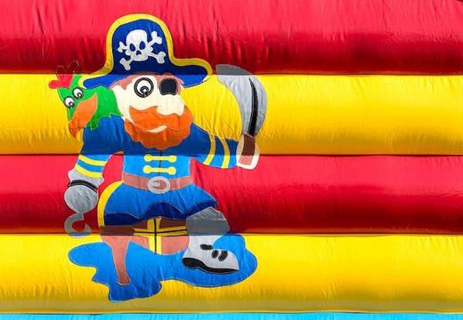 Castello gonfiabile super dei pirati con allegre animazioni per i bambini. Acquista il castello gonfiabile online su JB Gonfiabili Italia