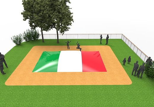 Ordina un airmountain gonfiabile a tema bandiera italiana per bambini. Acquista ora airmountains gonfiabili online su JB Gonfiabili Italia