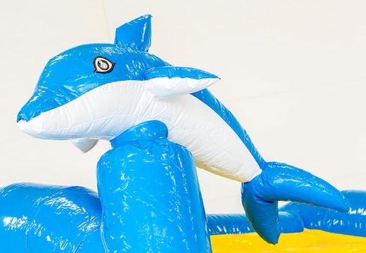 Ordina mini castello gonfiabile jumpy extra divertente delfino multigiocatore con scivolo per bambini. Acquista castelli gonfiabili online su JB Gonfiabili Italia