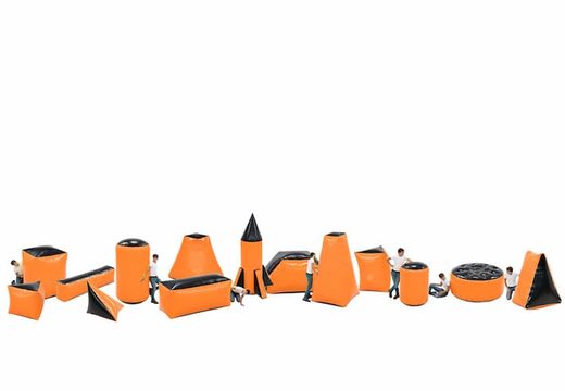 Acquista un set di ostacoli da battaglia arancione gonfiabile di 14 pezzi per grandi e piccini. Ordina ora i set di ostacoli da battaglia gonfiabili online su JB Gonfiabili Italia