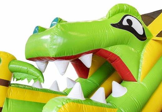 Acquista lo scivolo compatto gonfiabile per bambini a tema dinosauro