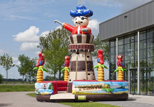 Opblaasbare Klimtoren Piraat bestellen in thema piraten voor kids bij JB Inflatables