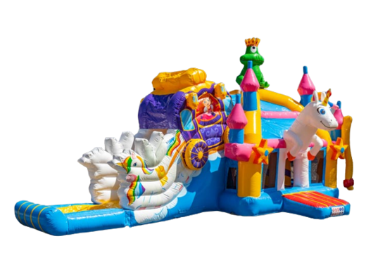 Multiplay Cuscino d'aria super gonfiabile con oggetti 3d unicorno su di esso e acquista molto colore per i bambini