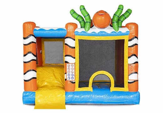 Ordina un castello gonfiabile con vasca, scivolo e pesce arancione su JB Inflatables