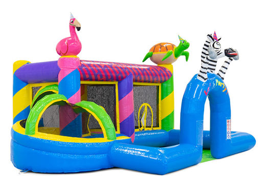Acquista parco gonfiabile colorato a tema Party per bambini. Ordina i gonfiabili online su JB Gonfiabili Italia