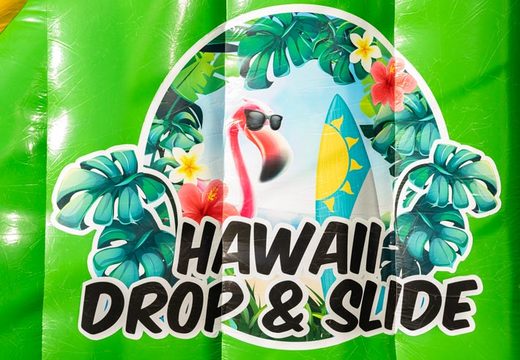 Acquista Drop and Slide nel tema Hawaii per bambini. Ordina ora gli scivoli gonfiabili online su JB Gonfiabili Italia