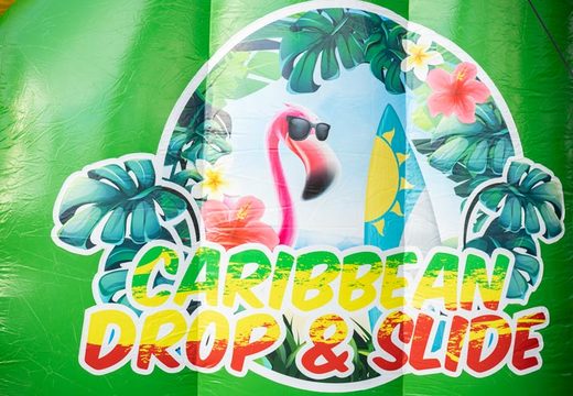 Ordina Drop and Slide nel tema caraibica per bambini. Acquista ora gli scivoli gonfiabili online su JB Gonfiabili Italia