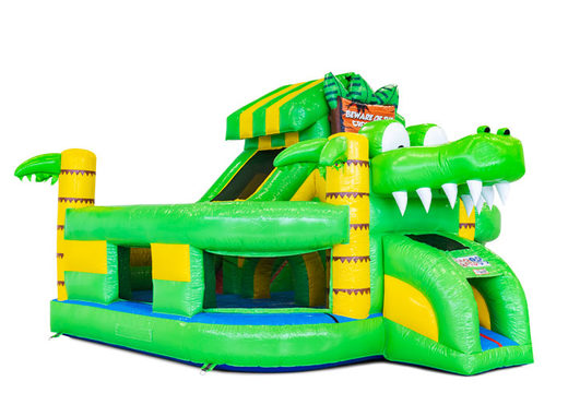 Acquista il castello gonfiabile Funcity Crocodil per bambini. Ordina ora i castelli gonfiabili gonfiabili da JB Gonfiabili Italia