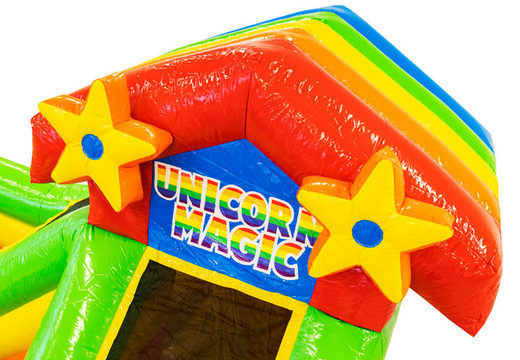 Ordina il castello gonfiabile Funcity in tema Unicorno per bambini. Castelli gonfiabili gonfiabili in vendita su JB Gonfiabili Italia