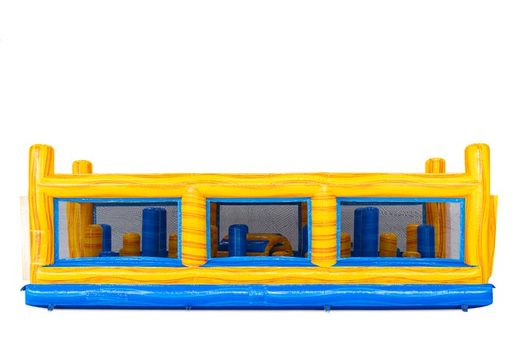 Modulo Pillar Dodger giallo e blu in percorso ad ostacoli modulare