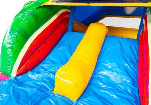 Acquista lo scivolo blu, giallo, rosso e verde del Castello Gonfiabile Combo Double Slide da JB