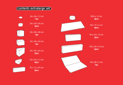 Ordina online il contenuto del set Softplay XL a tema Montagne Russe da JB Meppel