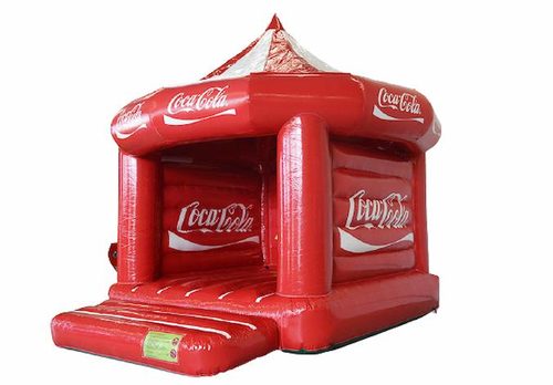 Maatwerk springkussen in huisstijl van coca cola