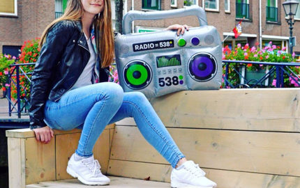 538 inflatable radio